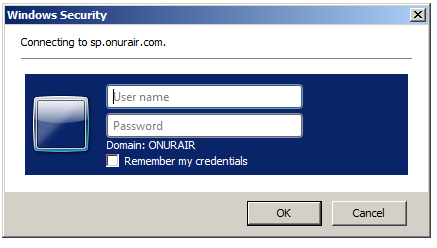Giriş ne giriş yapmak için internet tarayıcısının adres çubuğuna http://sp.onurair.com/doc yazılır.