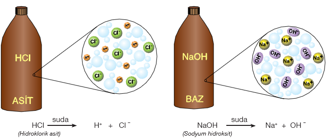 Asidik veya bazik özellik gösteren maddeleri her zaman duyu organlarımızla ayırt etmemiz doğru değildir.