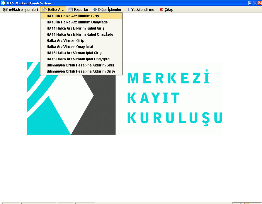 Ek-2 A. Halka arz uygulamaları işlem akışı 1. Đlk Halka Arz Bildirim Giriş 1.