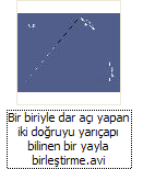 6/21 Dar açı yapan iki doğruyu yayla birleştirmek 1. Dar açıya ait doğrulara pergel yardımıyla R yarıçap mesafesinde paralel doğrular çizilir. 2.