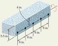 Örnek Problem 4.4 140 mm 100 mm 150 150 150 150 Bir beton döşeme, alt yüzden 40 mm yukarıda 16 mm çaplı çelik çubuklarla güçlendirilmiştir.