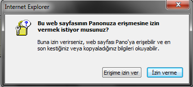 Açılan pencerede aşağıdaki seçenekler işaretlenmelidir.