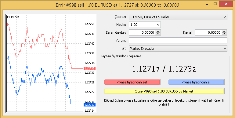 çıktığında / aşağı indiğinde çalışmaya başlamaktadır.