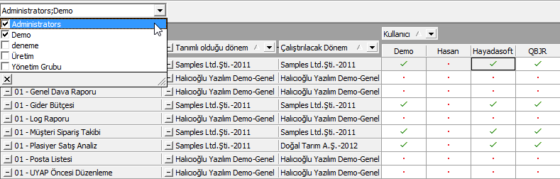 5. Q-Biz Veri Tabanı Uyarlama Bir raporun SQL görünümü oluşturulduğu anda, veri tabanı değişiklikleri otomatik olarak uyarlanmış olur.