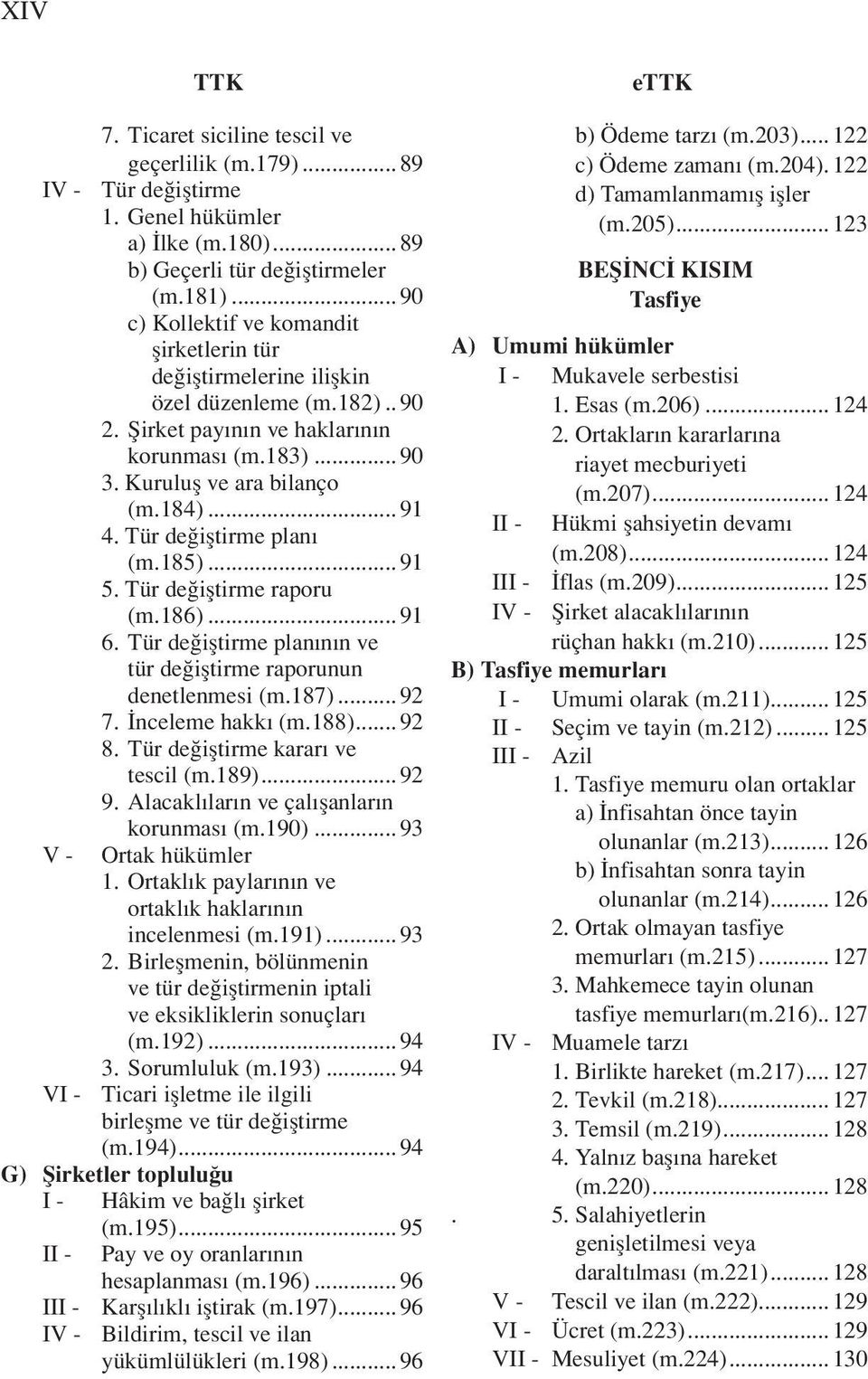 Tür değiştirme planı (m.185)... 91 5. Tür değiştirme raporu (m.186)... 91 6. Tür değiştirme planının ve tür değiştirme raporunun denetlenmesi (m.187)... 92 7. İnceleme hakkı (m.188)... 92 8.