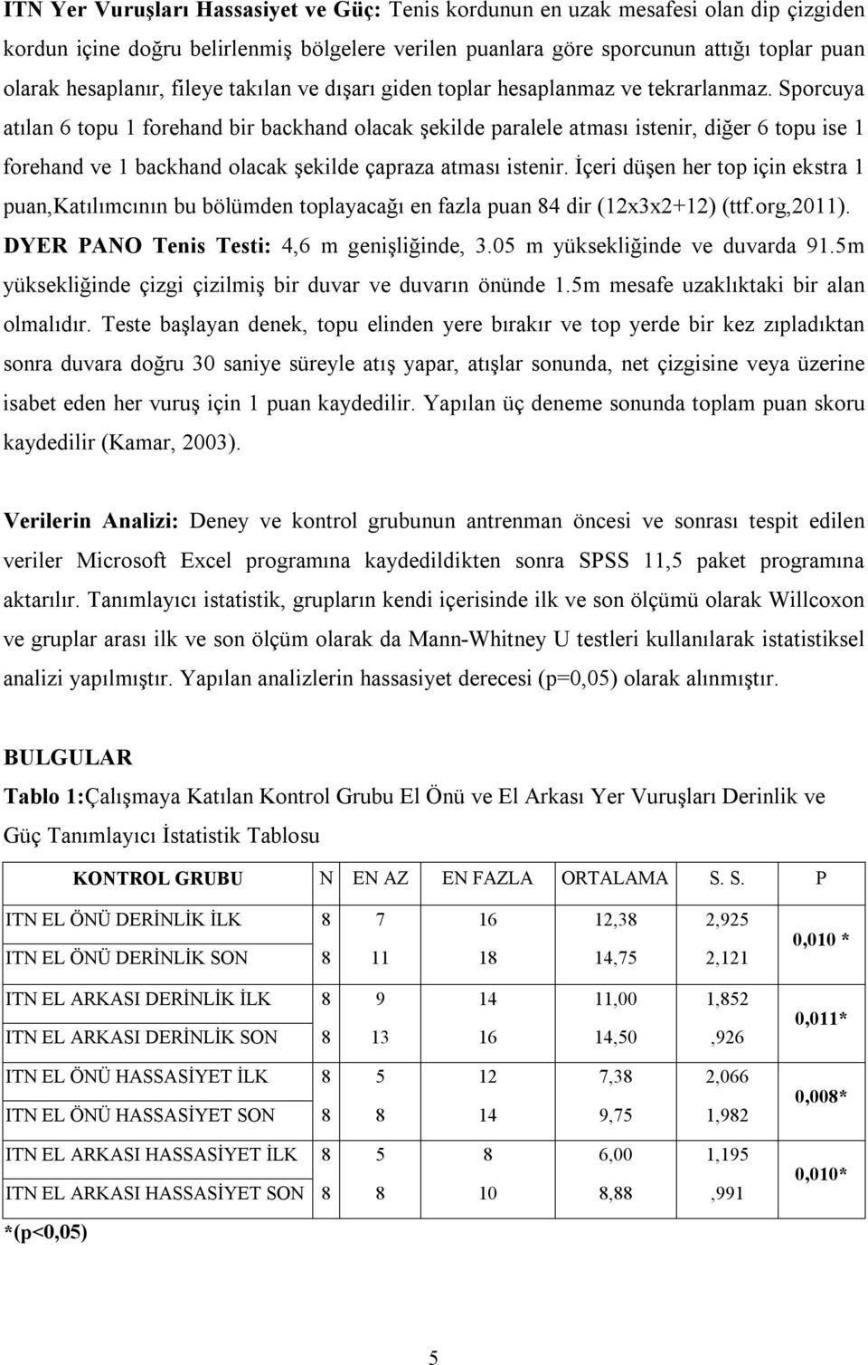 Sporcuya atılan 6 topu 1 forehand bir backhand olacak şekilde paralele atması istenir, diğer 6 topu ise 1 forehand ve 1 backhand olacak şekilde çapraza atması istenir.