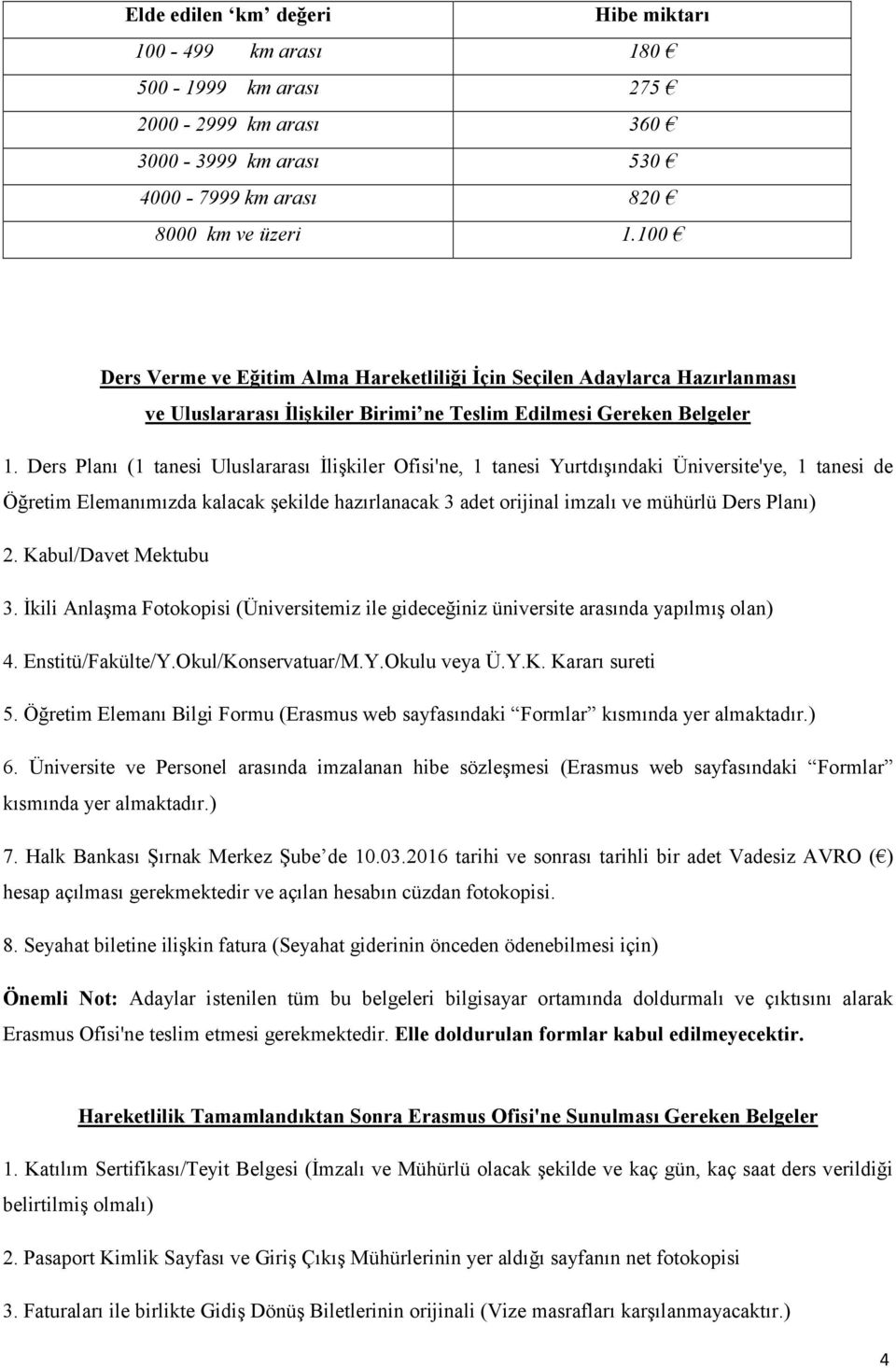 Ders Planı (1 tanesi Uluslararası İlişkiler Ofisi'ne, 1 tanesi Yurtdışındaki Üniversite'ye, 1 tanesi de Öğretim Elemanımızda kalacak şekilde hazırlanacak 3 adet orijinal imzalı ve mühürlü Ders Planı)