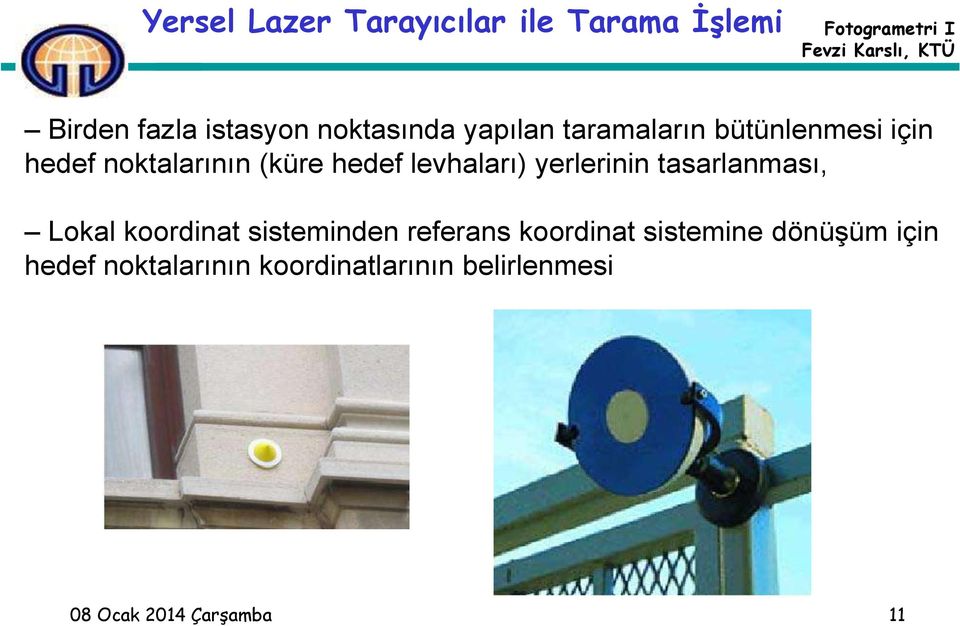 yerlerinin tasarlanması, Lokal koordinat sisteminden referans koordinat