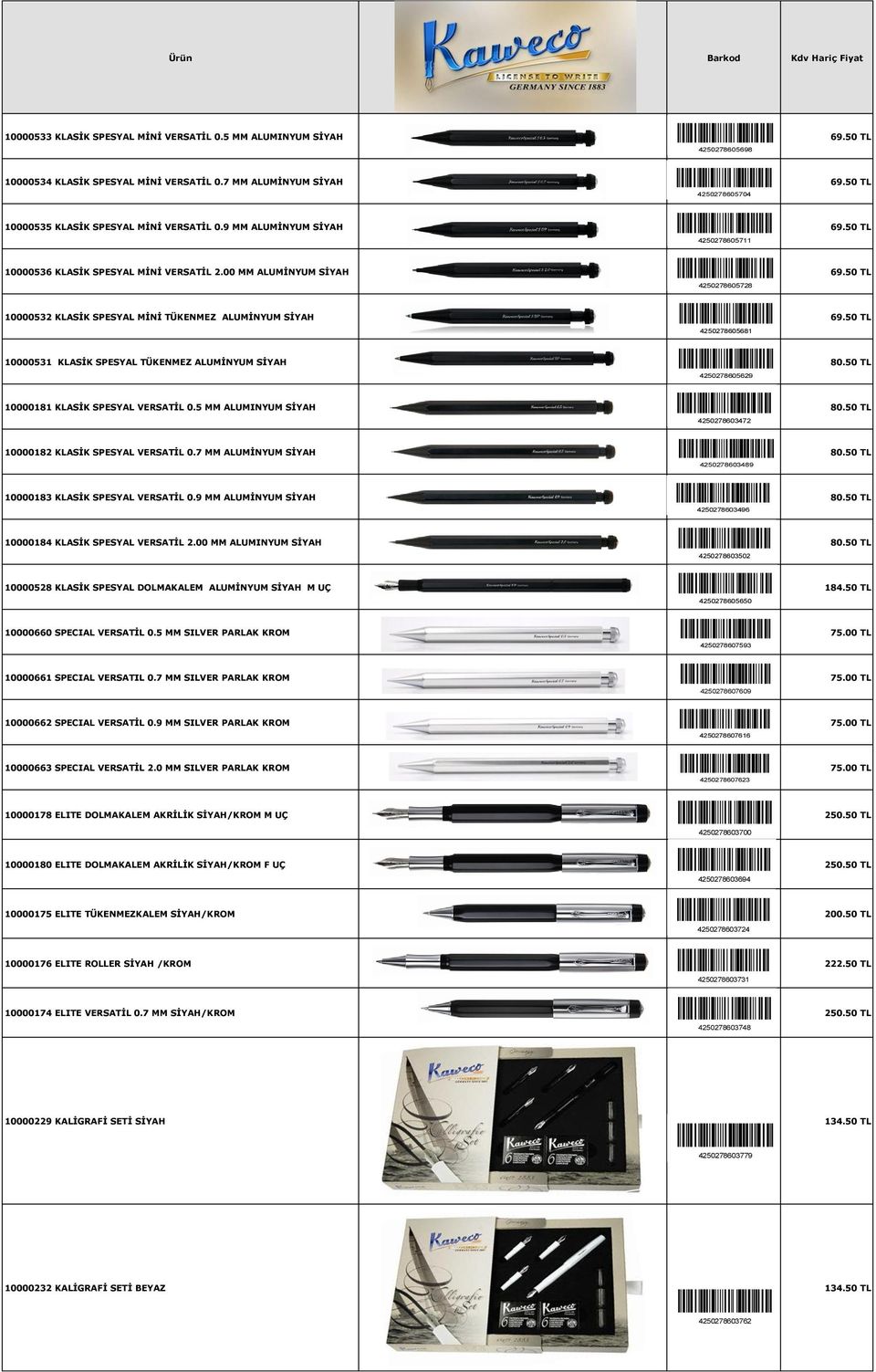 00 MM ALUMİNYUM SİYAH 4250278605728 69.50 TL 4250278605728 10000532 KLASİK SPESYAL MİNİ TÜKENMEZ ALUMİNYUM SİYAH 4250278605681 69.