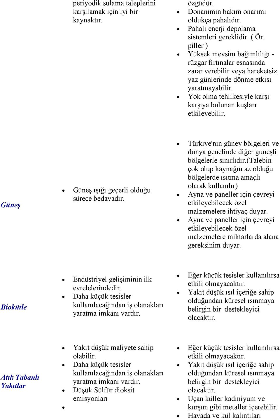 Yok olma tehlikesiyle karşı karşıya bulunan kuşları etkileyebilir. Güneş Güneş ışığı geçerli olduğu sürece bedavadır.