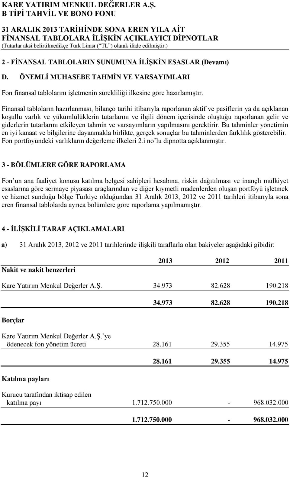 gelir ve giderlerin tutarlarını etkileyen tahmin ve varsayımların yapılmasını gerektirir.