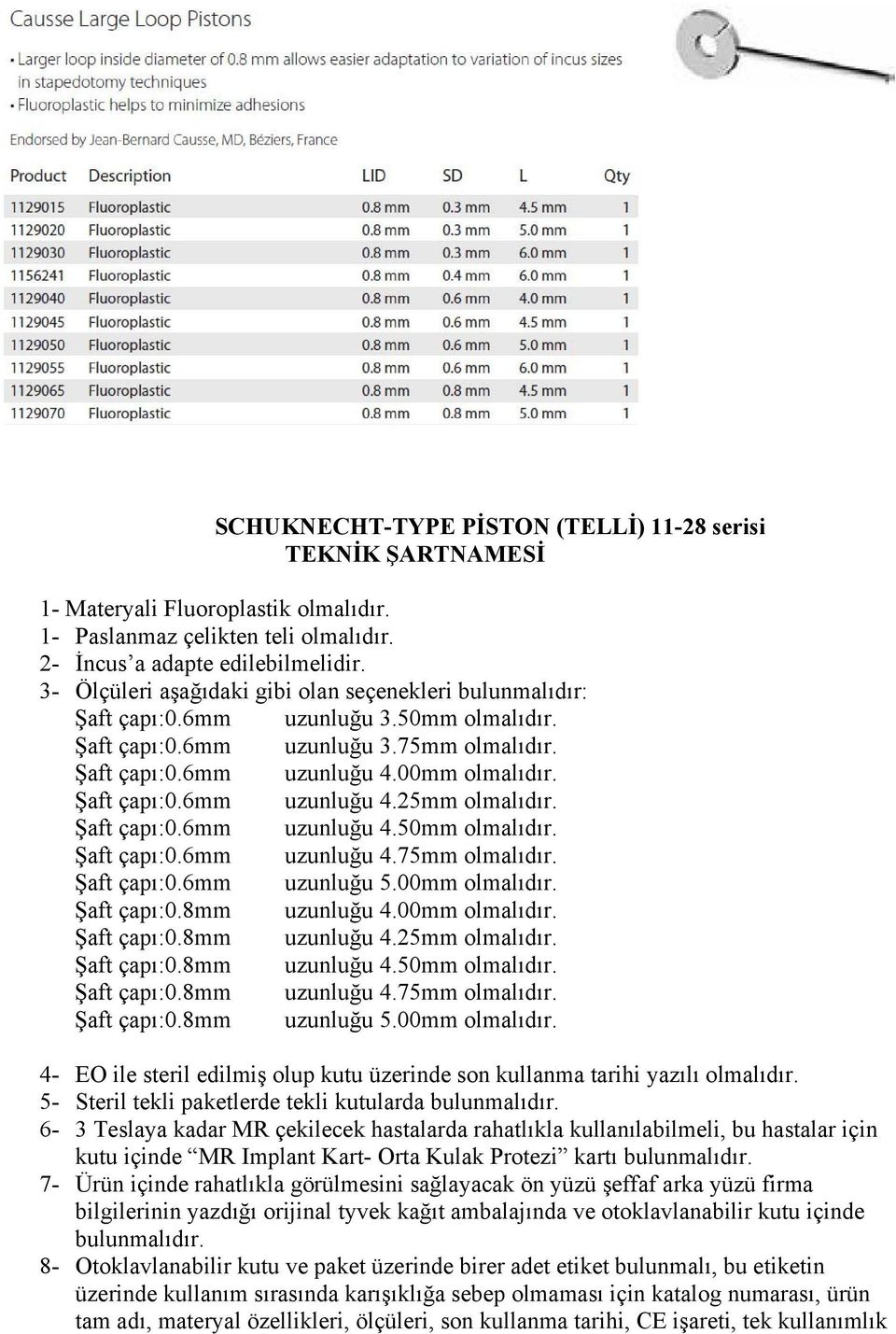 6mm uzunluğu 4.50mm Şaft çapı:0.6mm uzunluğu 4.75mm Şaft çapı:0.6mm uzunluğu 5.00mm Şaft çapı:0.8mm uzunluğu 4.00mm Şaft çapı:0.8mm uzunluğu 4.25mm Şaft çapı:0.8mm uzunluğu 4.50mm Şaft çapı:0.8mm uzunluğu 4.75mm Şaft çapı:0.8mm uzunluğu 5.