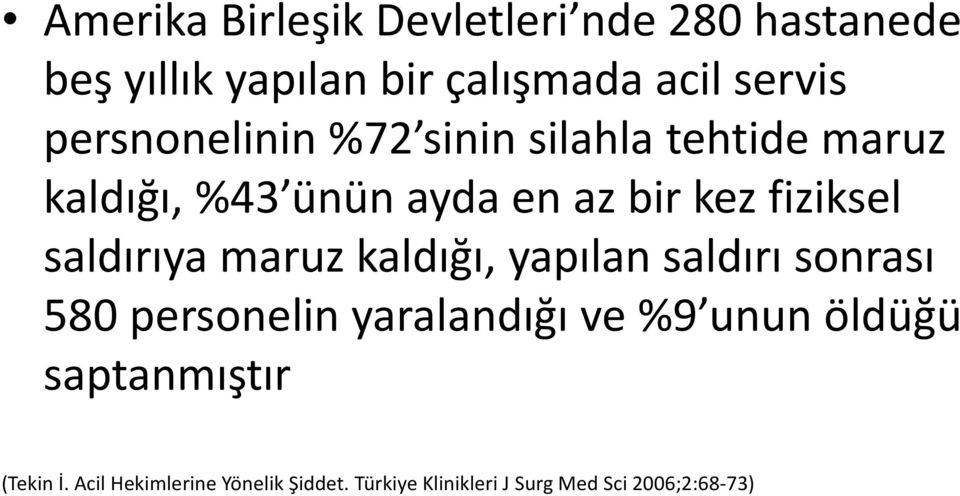 saldırıya maruz kaldığı, yapılan saldırı sonrası 580 personelin yaralandığı ve %9 unun öldüğü