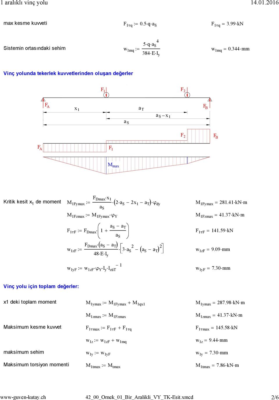 41kNm M 1max M 1max φ Y M 1max 41.37kNm 1τ Dmax 1 1τ 141.59kN Dmax w 1 3a S 48E w 1 9.09mm w 1 I 1 w 1 φ Y I I üt w 1 7.