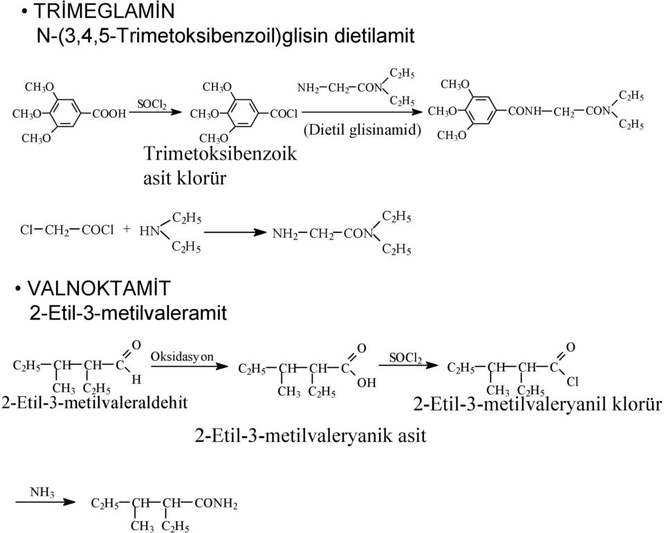 2 VALKTAMİT 2-Etil--metilvaleramit ksidasyon