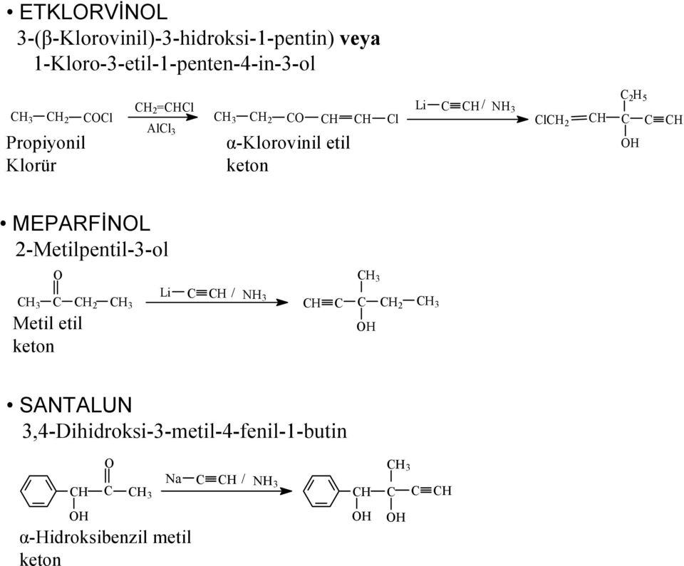 Klorür α-klorovinil etil keton MEPAFİL 2-Metilpentil--ol 2 Metil
