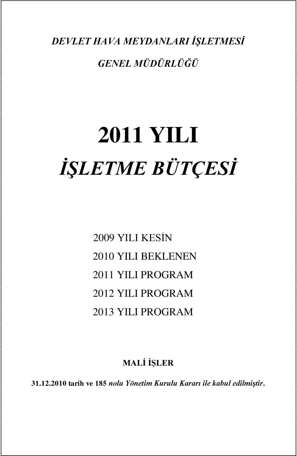 PROGRAM 2012 