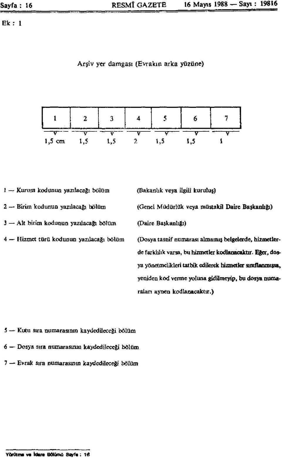 (Dosya tasnif numarası almamış belgelerde, hizmetler- hizmetler de farklılık varsa, bu hizmetler kodlanacaktır.