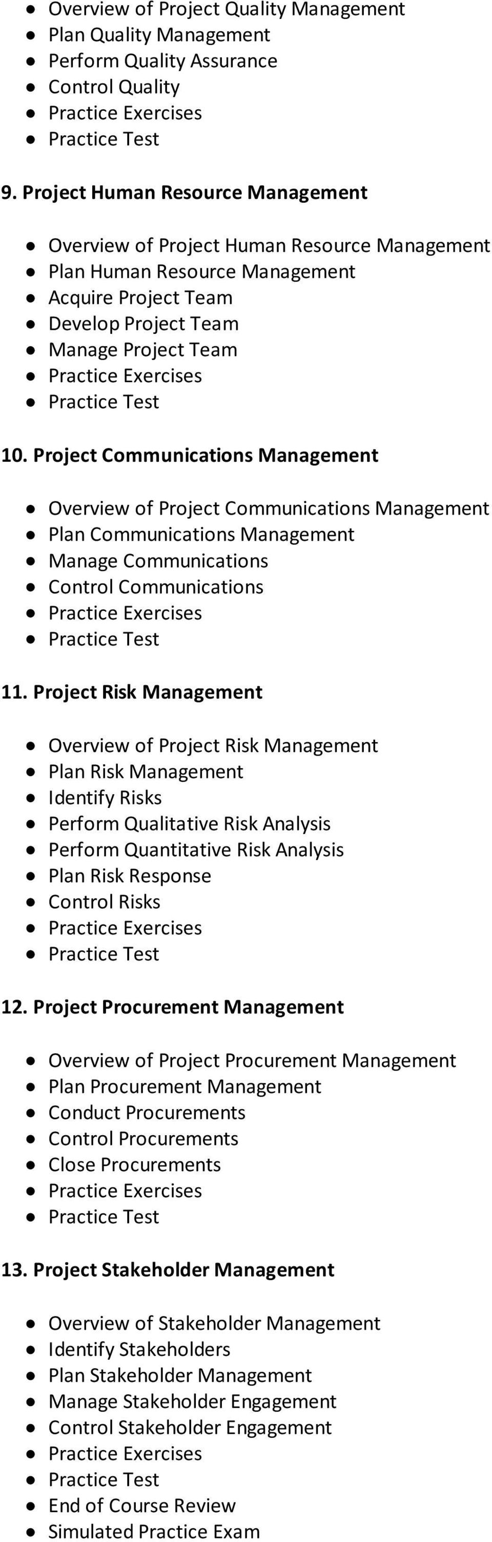 Project Communications Management Overview of Project Communications Management Plan Communications Management Manage Communications Control Communications 11.