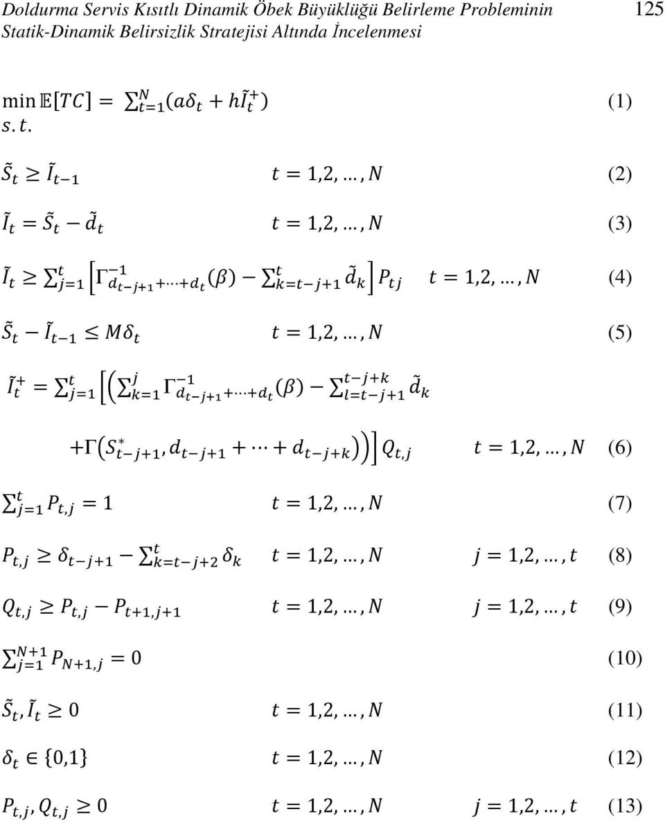 . =1,2,, (2) = =1,2,, (3) Γ =1,2,, (4) =1,2,, (5) = Γ +Γ, + +, =1,2,, (6), =1