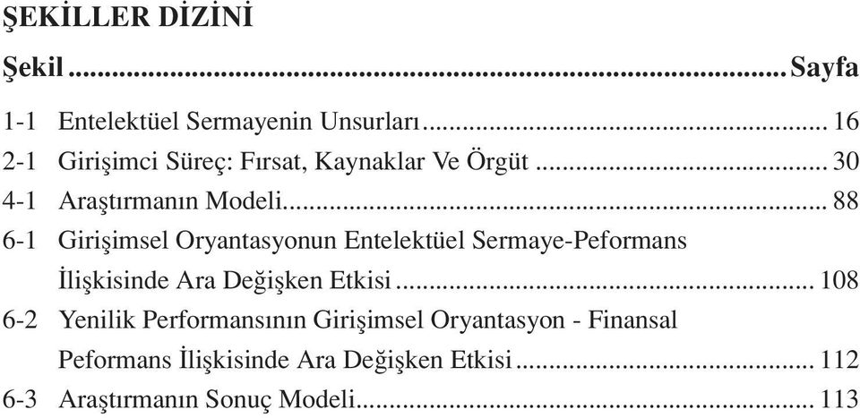 .. 88 6 1 Girişimsel Oryantasyonun Entelektüel Sermaye-Peformans İlişkisinde Ara Değişken Etkisi.