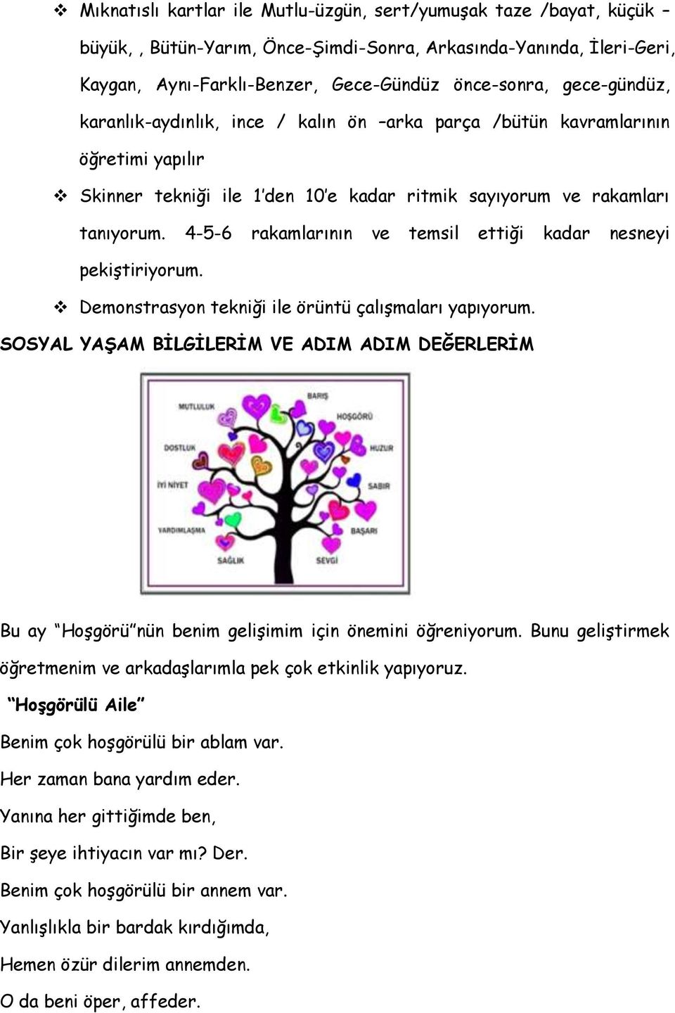 4-5-6 rakamlarının ve temsil ettiği kadar nesneyi pekiştiriyorum. Demonstrasyon tekniği ile örüntü çalışmaları yapıyorum.