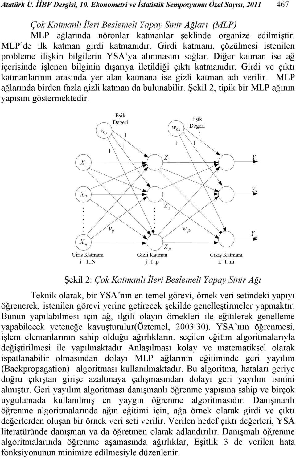 Diğer kaman ise ağ içerisinde işlenen bilginin dışarıya ileildiği çıkı kamanıdır. Girdi ve çıkı kamanlarının arasında yer alan kamana ise gizli kaman adı verilir.