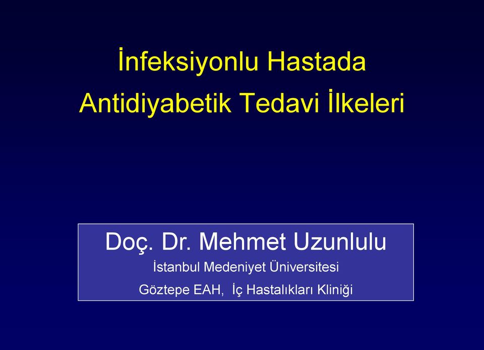 Mehmet Uzunlulu İstanbul Medeniyet