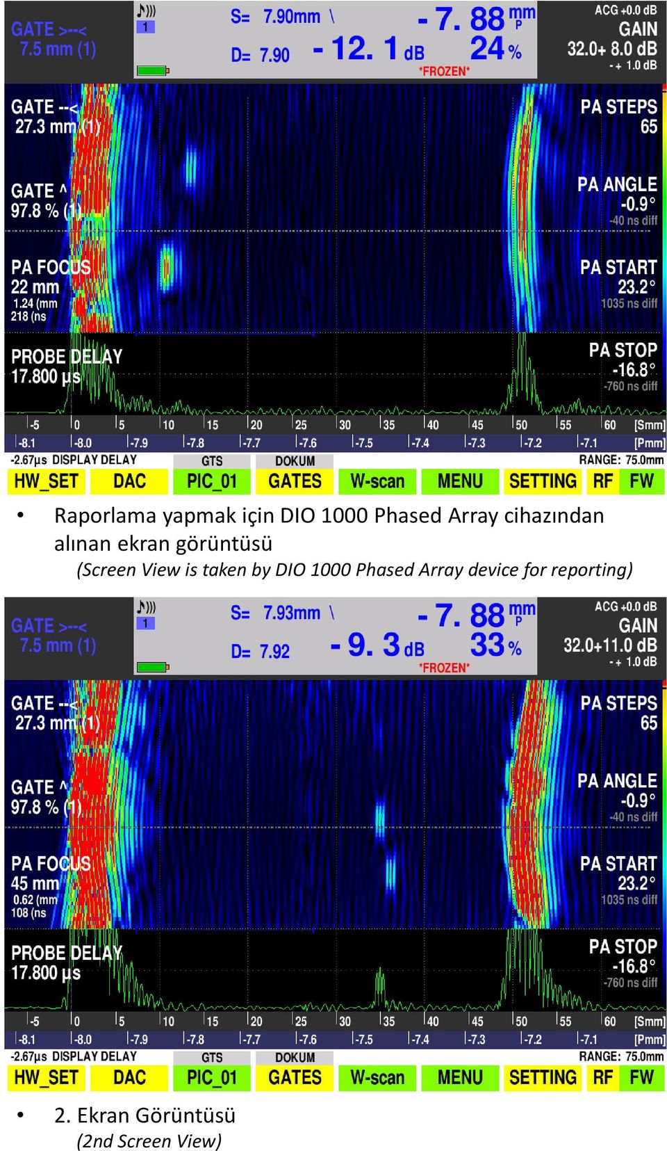 View is taken by DIO 1000 Phased Array device