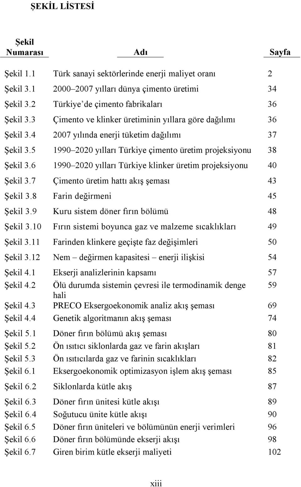 5 1990 2020 yılları Türkiye çimento üretim projeksiyonu 38 Şekil 3.6 1990 2020 yılları Türkiye klinker üretim projeksiyonu 40 Şekil 3.7 Çimento üretim hattı akış şeması 43 Şekil 3.