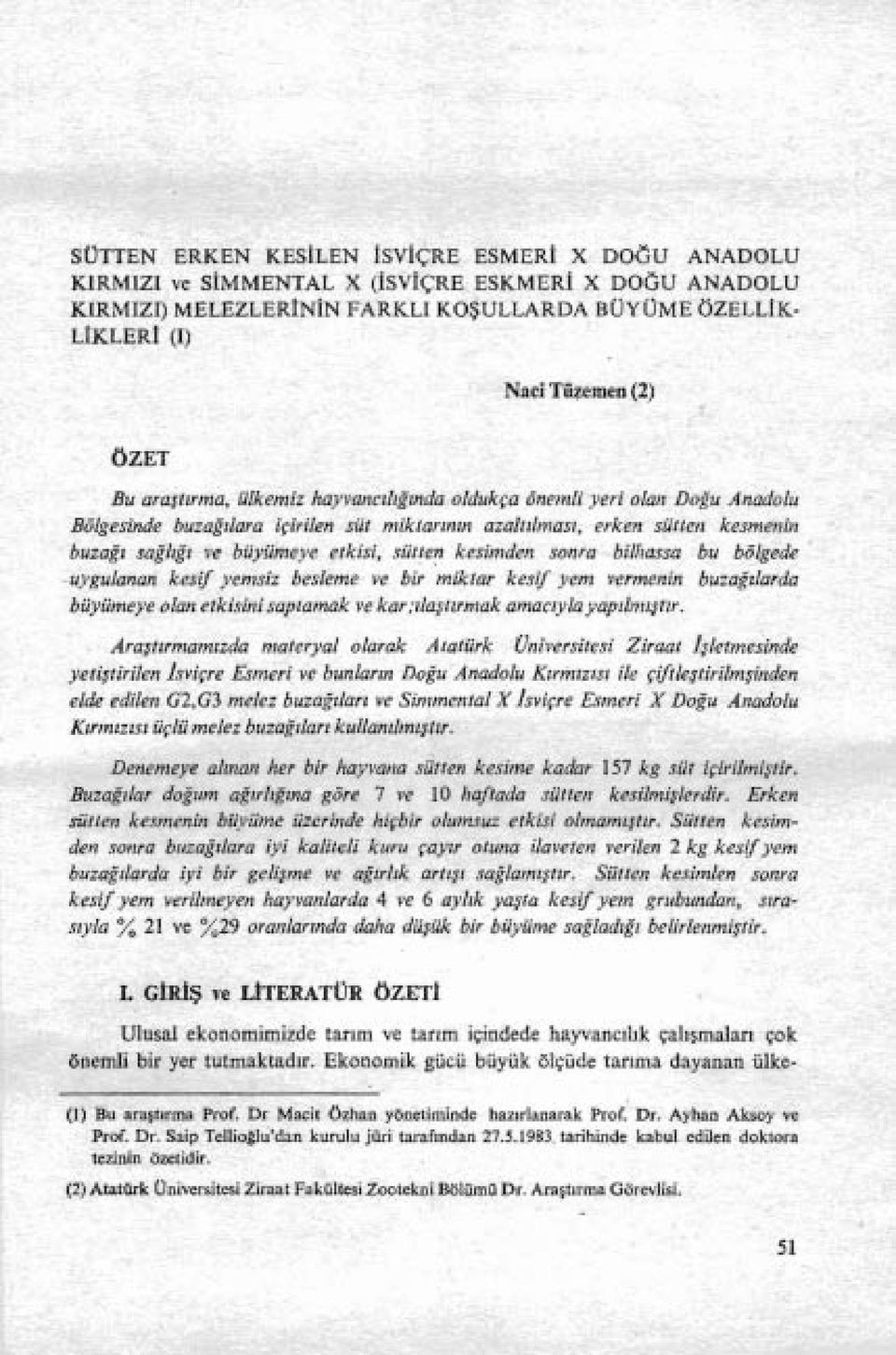 i. GİRİş ve LITERATÜR ÖZET! - PDF Free Download