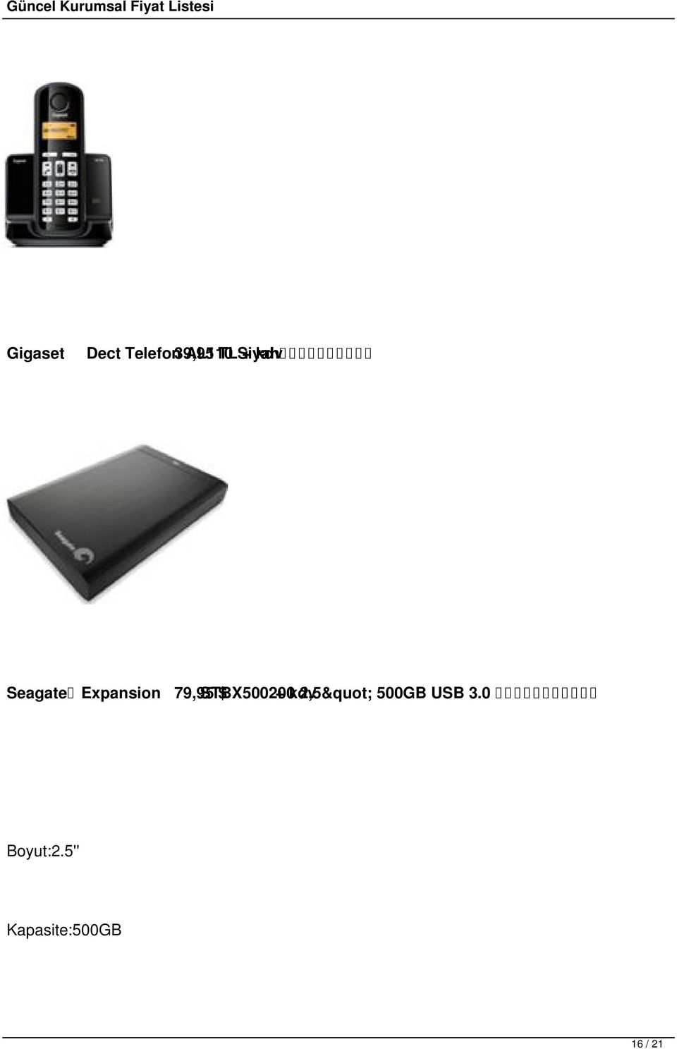 STBX500200 $ + kdv 2,5" 500GB USB 3.