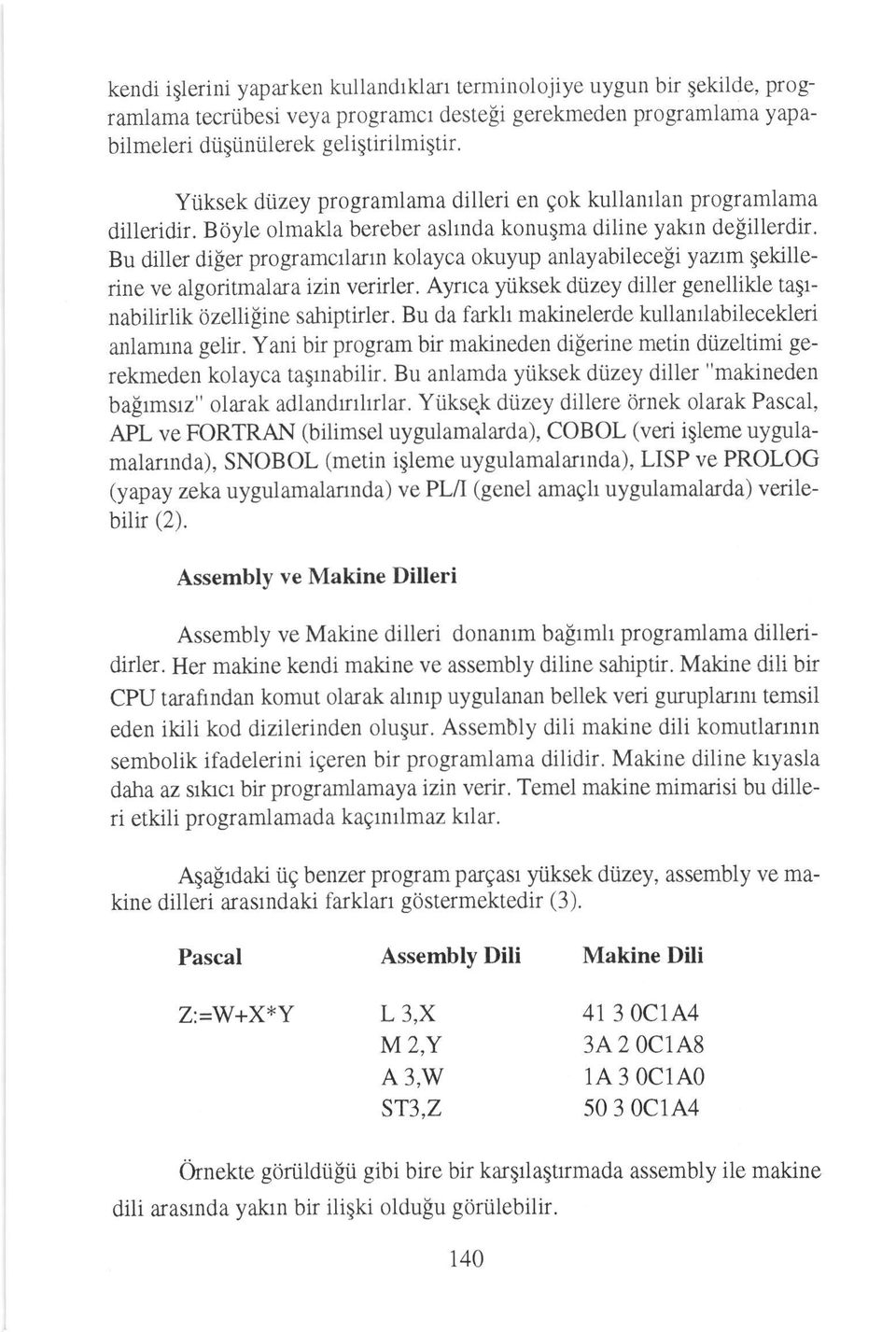 B0yle olmakla bereber asltnda konugma diline yaktn defillerdir' Bu diller diger programctlann kolayca okuyup anlayabileceli yanm qekillerine ve algoritmalara izin verider.