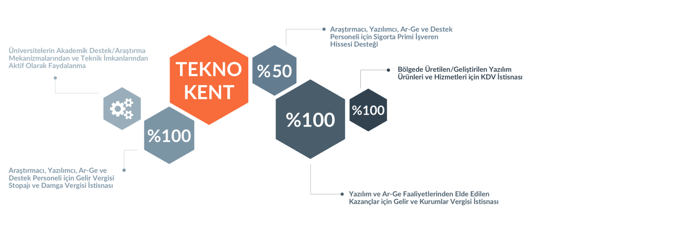 Aynı sektör grubunda ve bu sektör grubuna dahil alt sektörlerde faaliyet gösteren girişimcilerin yer aldığı tematik teknoloji geliştirme bölgeleri olarak "İhtisas teknoloji geliştirme bölgeleri"