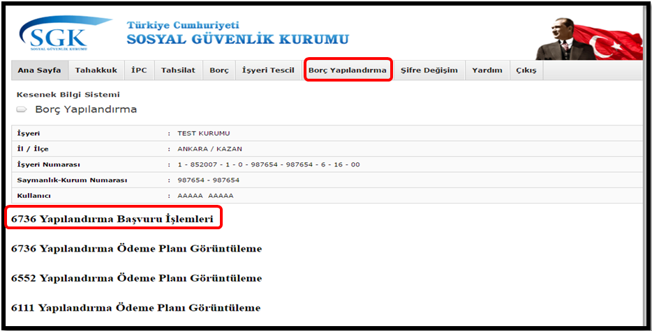 3-)Başvuru süresi, yeri ve şekli 6736 sayılı Kanunda öngörülen yapılandırma hükümlerinden yararlanabilmek için 5510 sayılı Kanunun 4 üncü maddesinin birinci fıkrasının (c) bendi kapsamında