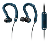 Spor Amaçlı Kulaklıklar SHQ1400BL 3 farklı takma stili, Ortam sesini fark etme özelliği, Ekstra dayanıklı Kevlar kablosu, Yüksek ses performansı, Ter ve su geçirmez, Kablolar dolaşmadan egzersiz