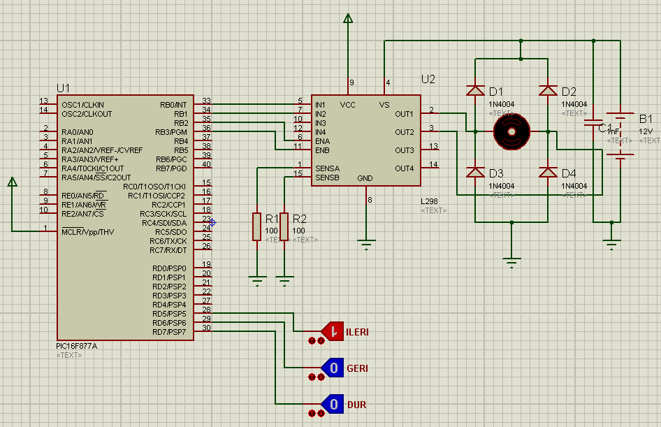 DC MOTOR #include <xc.