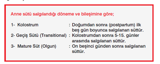 Kolostrum bebek için ideal ve konsantre bir besindir.bebeğin ilk aşısıdır. Doğumdan sonra miktarı azda olsa mutlaka bebeğe verilmelidir.