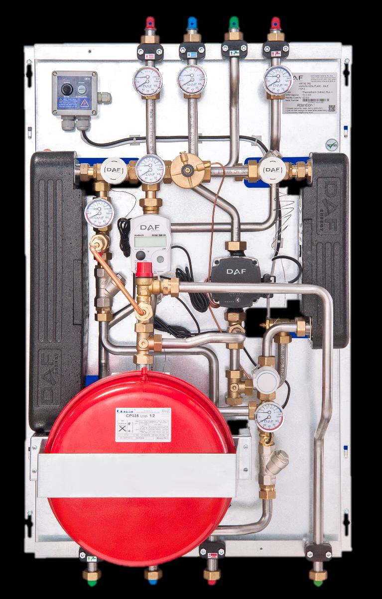 Indirect Isıtmalı (Çift eşanjörlü) Isı İstasyonları Merkezi sistemle ısınan konutlarda kullanım sıcak suyunu hazırlamak ve daire ısıtma