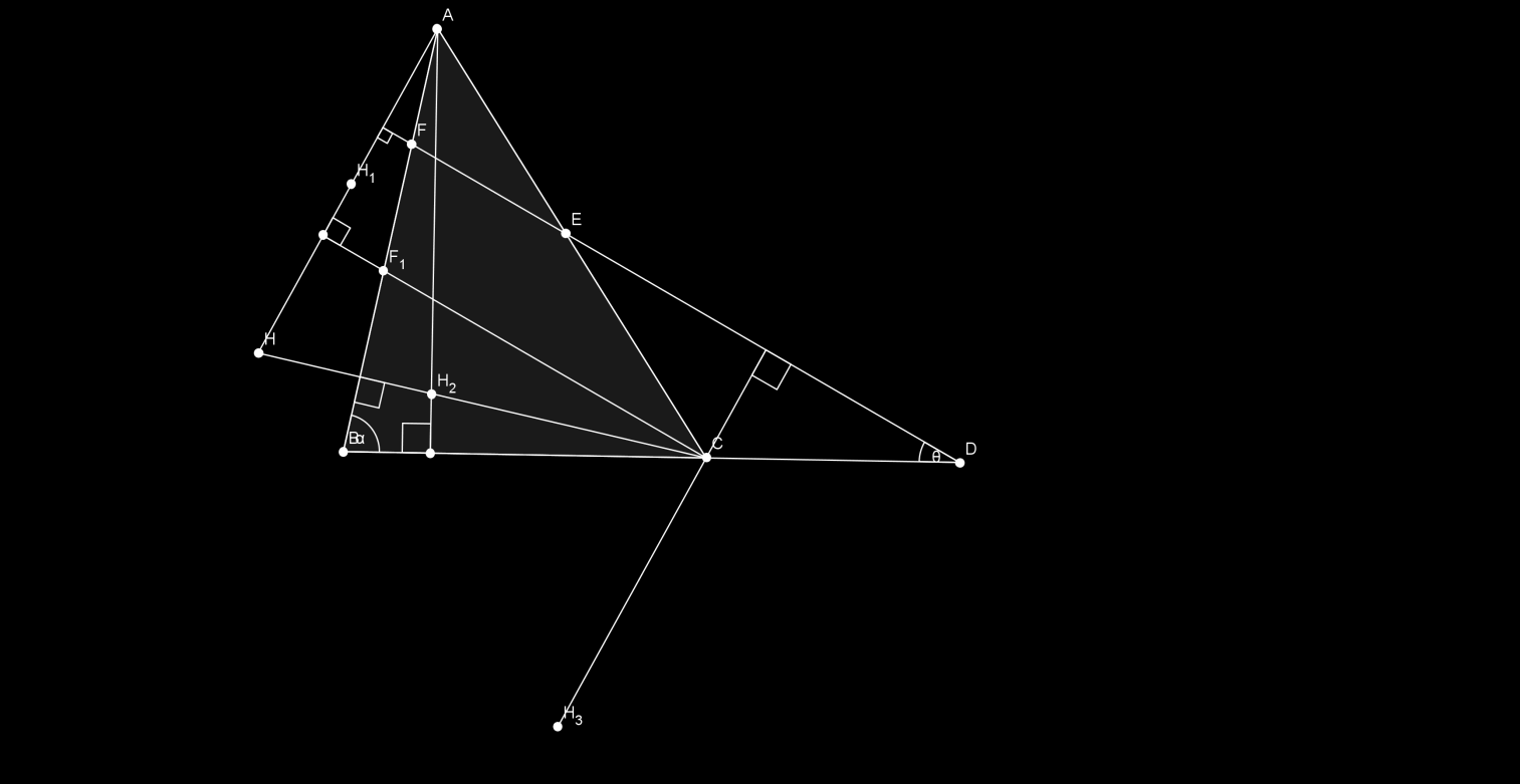 ve olur. = olur. = = 1 olduğundan; = olur, problem biter. ANALİZ: Bu dört diklik merkezinin üzerinde bulunduğu doğru Steiner doğrusu olarak bilinmektedir.
