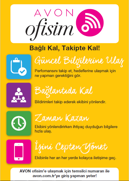 Avon Ofisim ile Bağlı Kal, Takipte Kal 4.