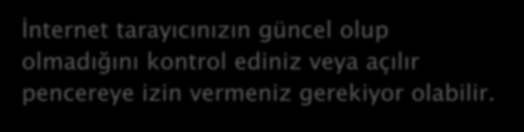 Sözleşmeleri tıkladığımda hiç bir şey olmuyor?