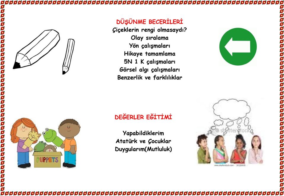 çalışmaları Görsel algı çalışmaları Benzerlik ve