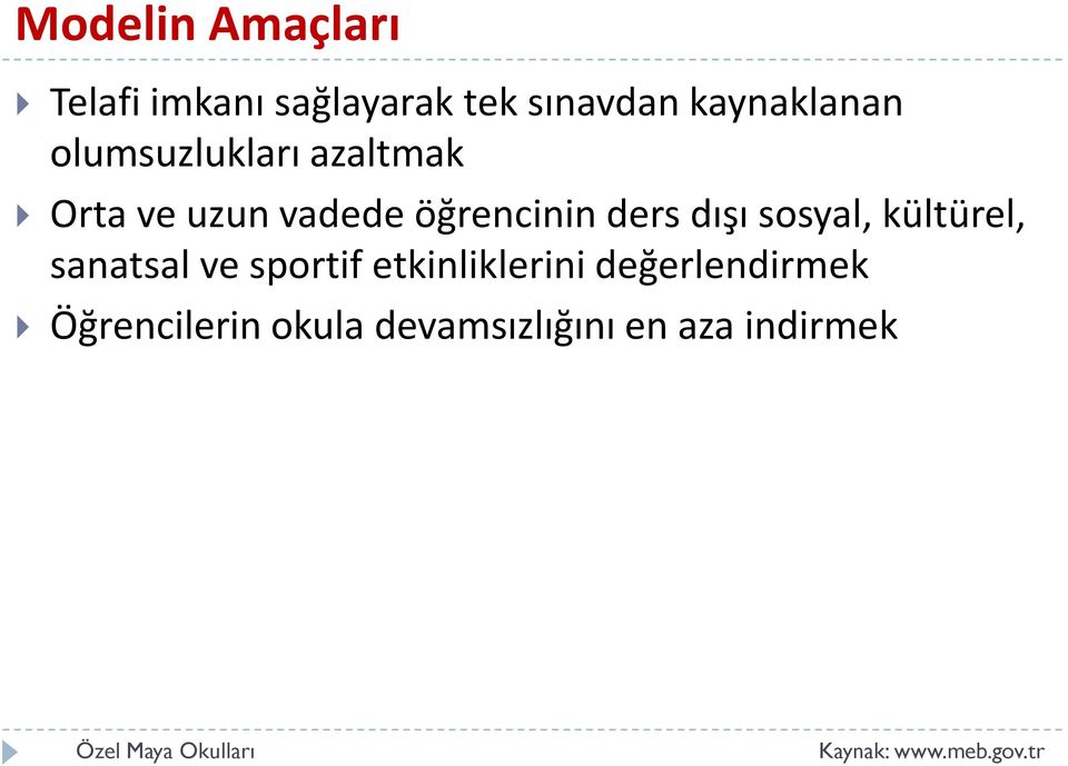 öğrencinin ders dışı sosyal, kültürel, sanatsal ve sportif