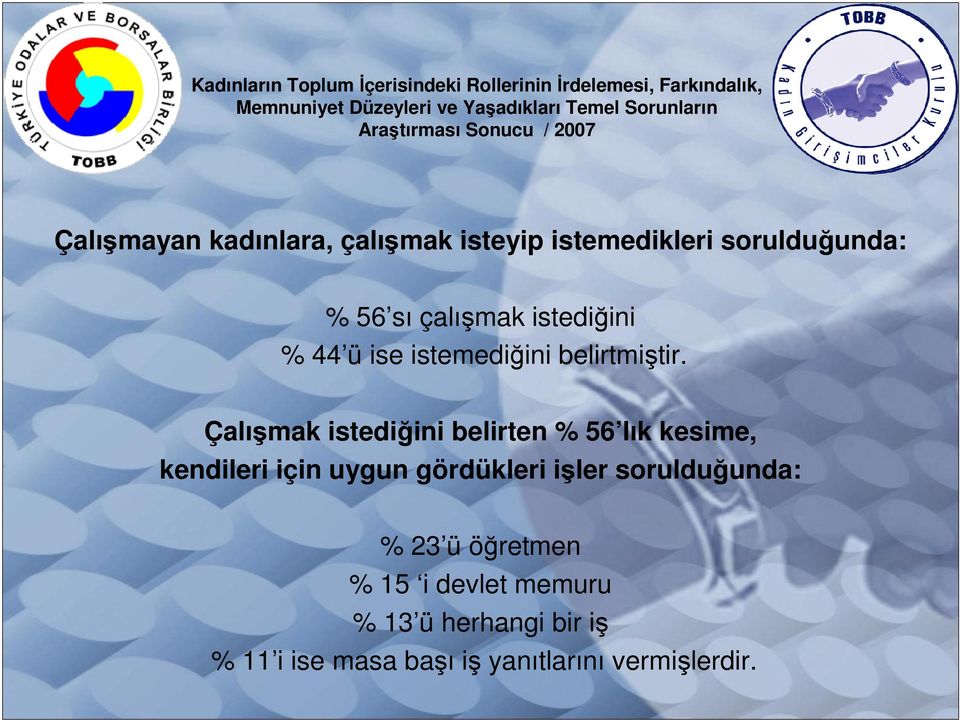 % 44 ü ise istemediğini belirtmiştir.