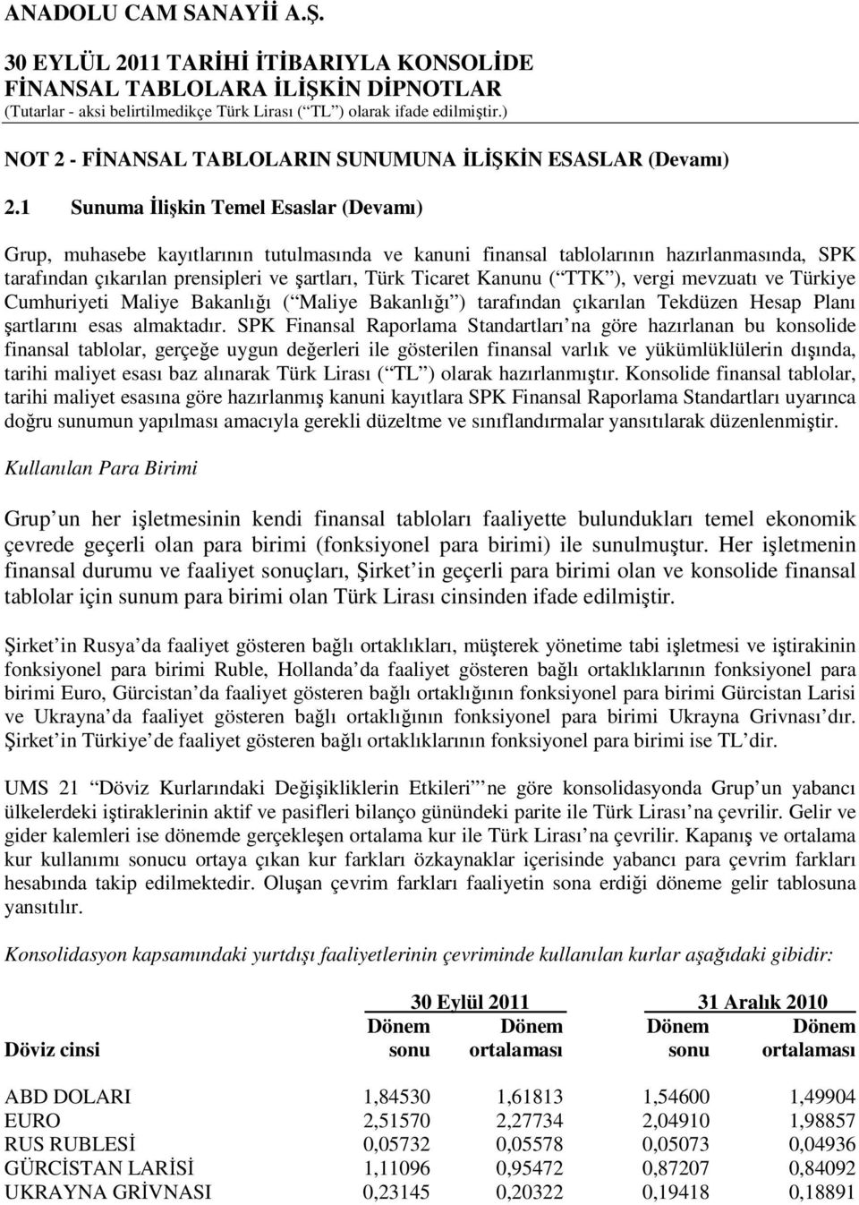 ( TTK ), vergi mevzuatı ve Türkiye Cumhuriyeti Maliye Bakanlığı ( Maliye Bakanlığı ) tarafından çıkarılan Tekdüzen Hesap Planı şartlarını esas almaktadır.