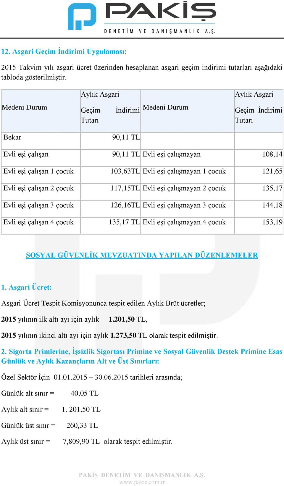 Evli eşi çalışmayan 1 çocuk 121,65 Evli eşi çalışan 2 çocuk 117,15TL Evli eşi çalışmayan 2 çocuk 135,17 Evli eşi çalışan 3 çocuk 126,16TL Evli eşi çalışmayan 3 çocuk 144,18 Evli eşi çalışan 4 çocuk