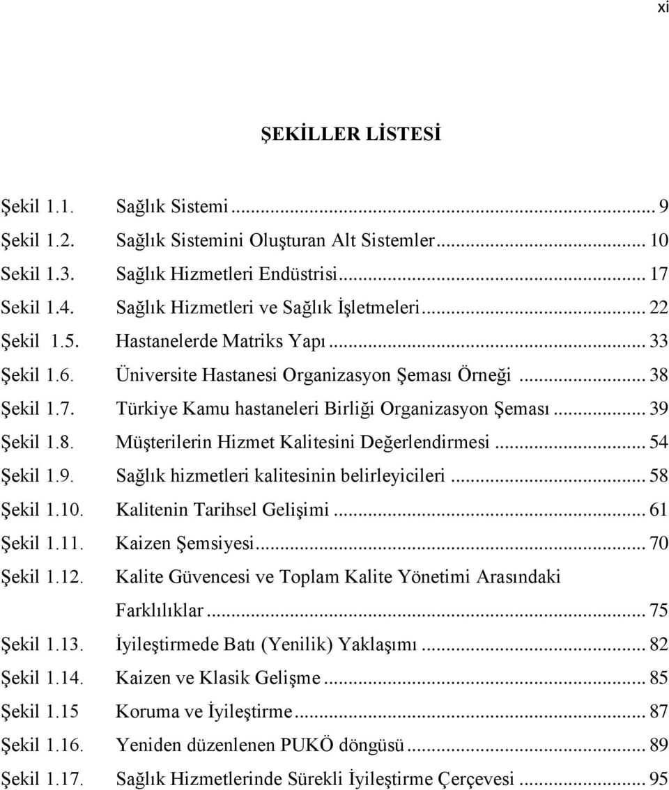 Türkiye Kamu hastaneleri Birliği Organizasyon Şeması... 39 Şekil 1.8. Müşterilerin Hizmet Kalitesini Değerlendirmesi... 54 Şekil 1.9. Sağlık hizmetleri kalitesinin belirleyicileri... 58 Şekil 1.10.