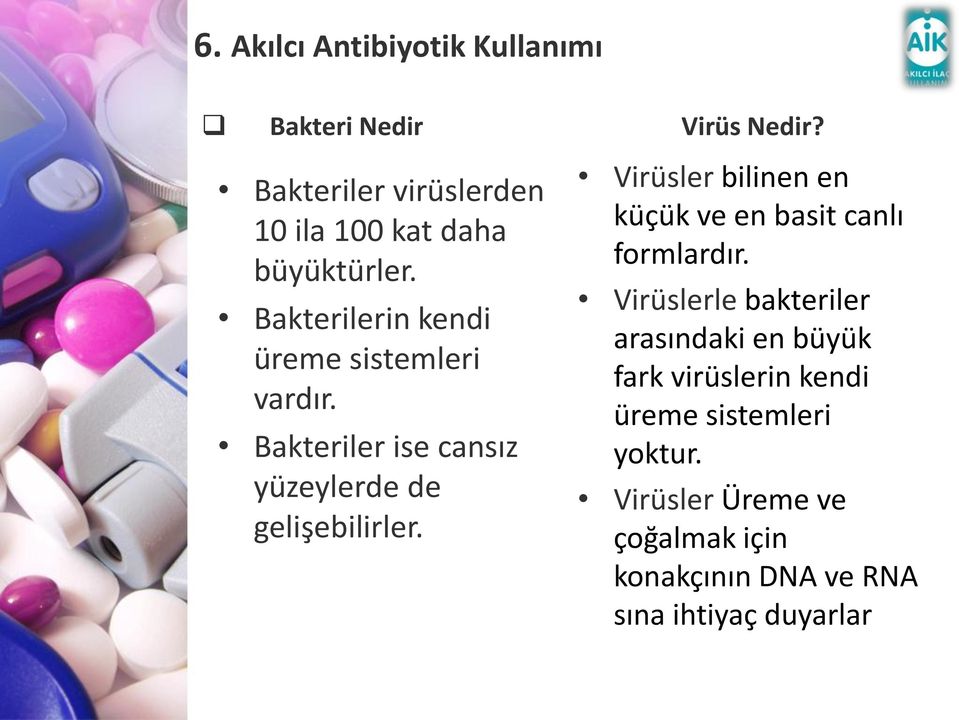 Virüsler bilinen en küçük ve en basit canlı formlardır.