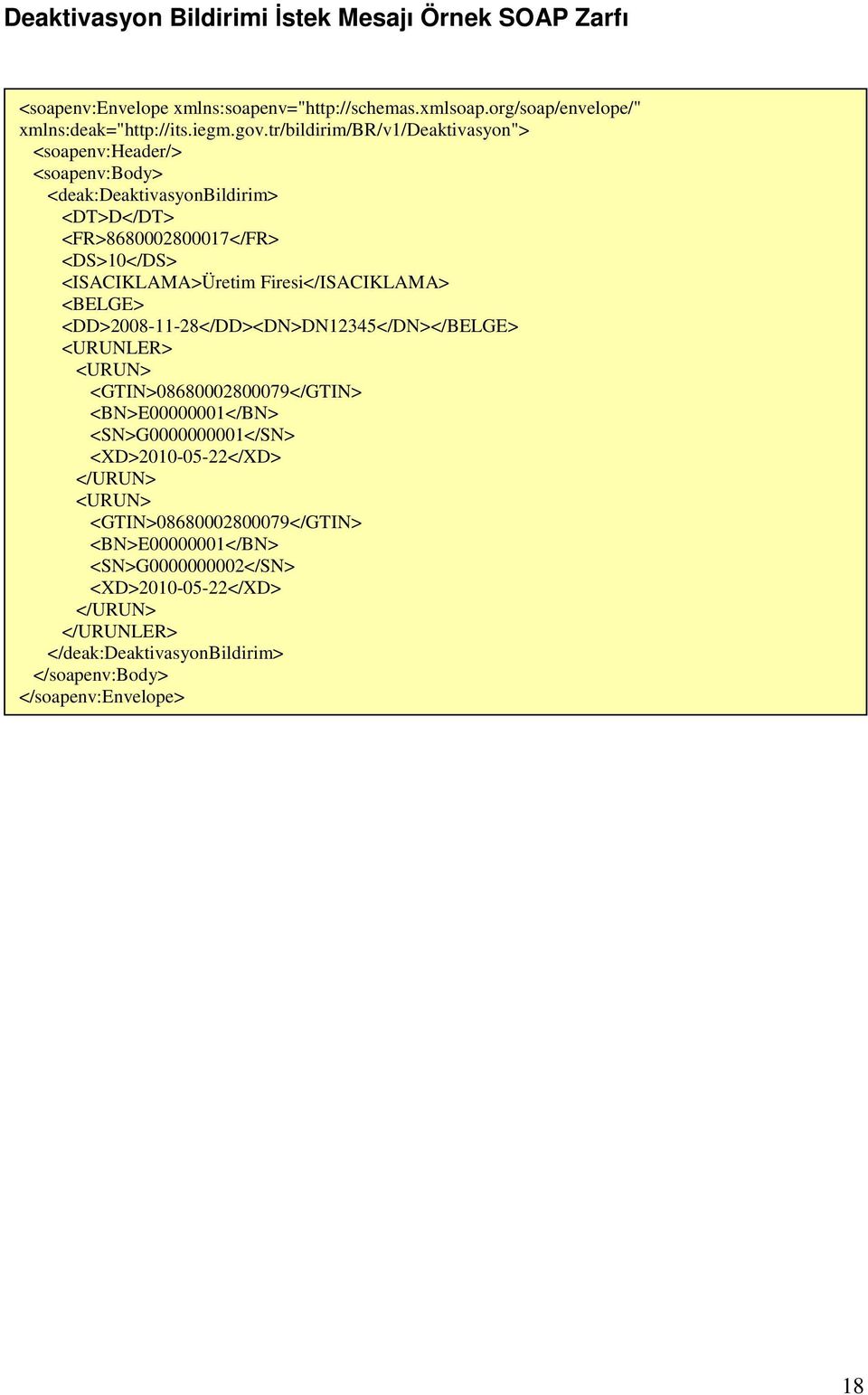 tr/bildirim/br/v1/deaktivasyon"> <soapenv:header/> <soapenv:body> <deak:deaktivasyonbildirim> <DT>D</DT> <FR>8680002800017</FR> <DS>10</DS>